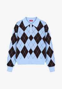 Неизбран, blue brown checks
