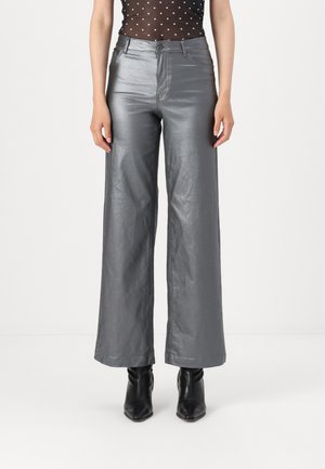 JDY JDYTHUNDER WIDE PANT  - Kelnės - gunmetal
