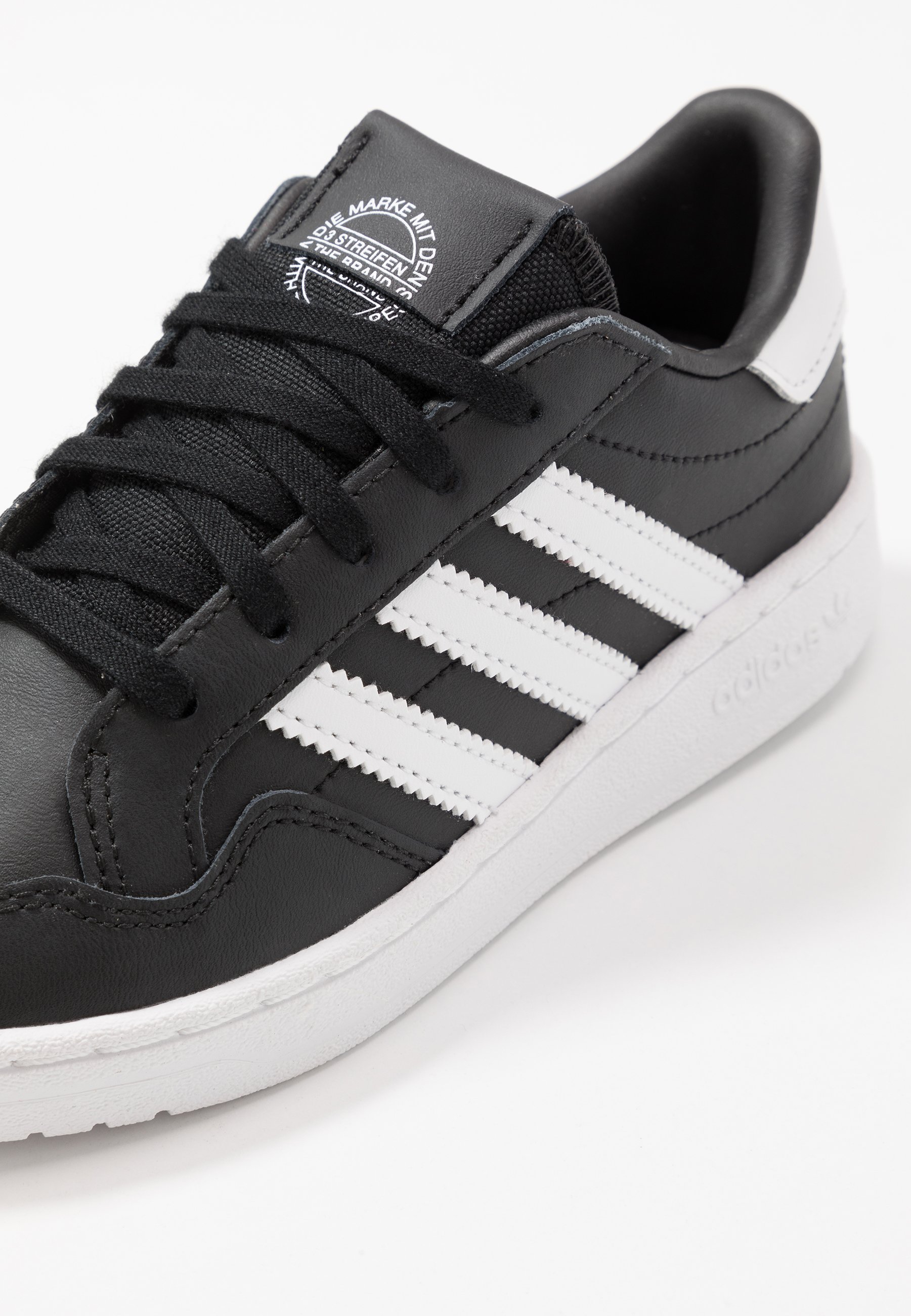 adidas Originals TEAM COURT - Sneakers basse - core black/footwear  white/clear black/nero - Zalando.it