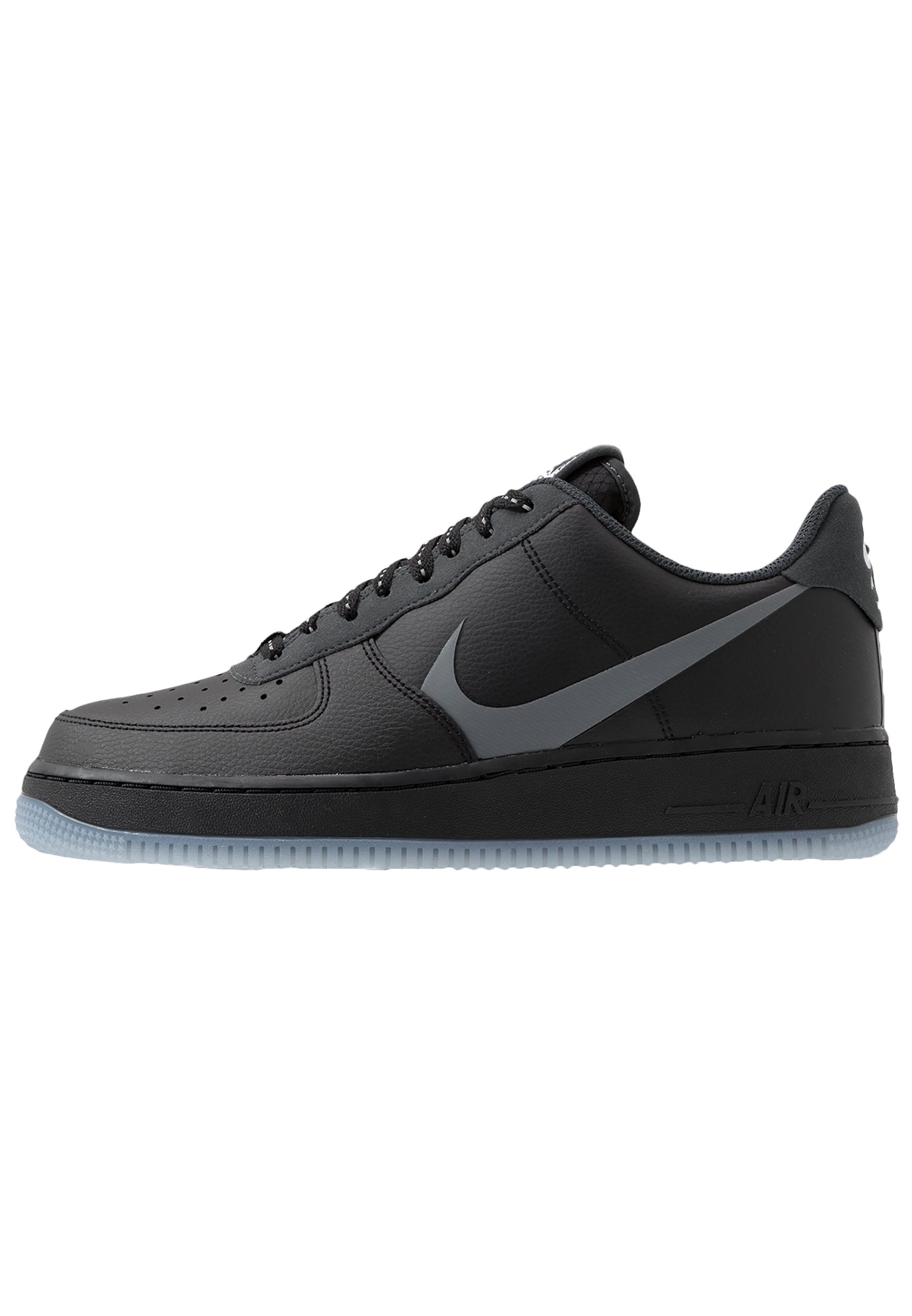 Nike Sportswear Air Force 1 07 Lv8 Sneaker Low Black Silver Lilac Anthracite White Schwarz Zalando De