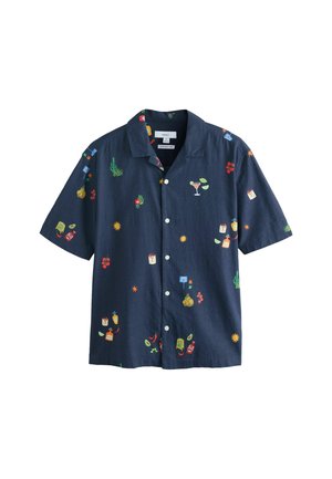 Next, REGULAR FIT - PRINT SHORT SLEEVE SHIRT . - Ing - navy