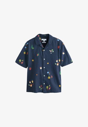 Next, REGULAR FIT - PRINT SHORT SLEEVE SHIRT . - Ing - navy