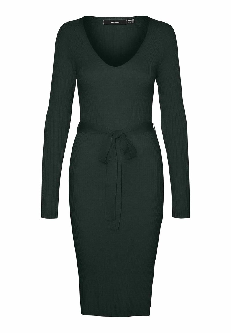 Vero Moda Gebreide jurk donkergroen