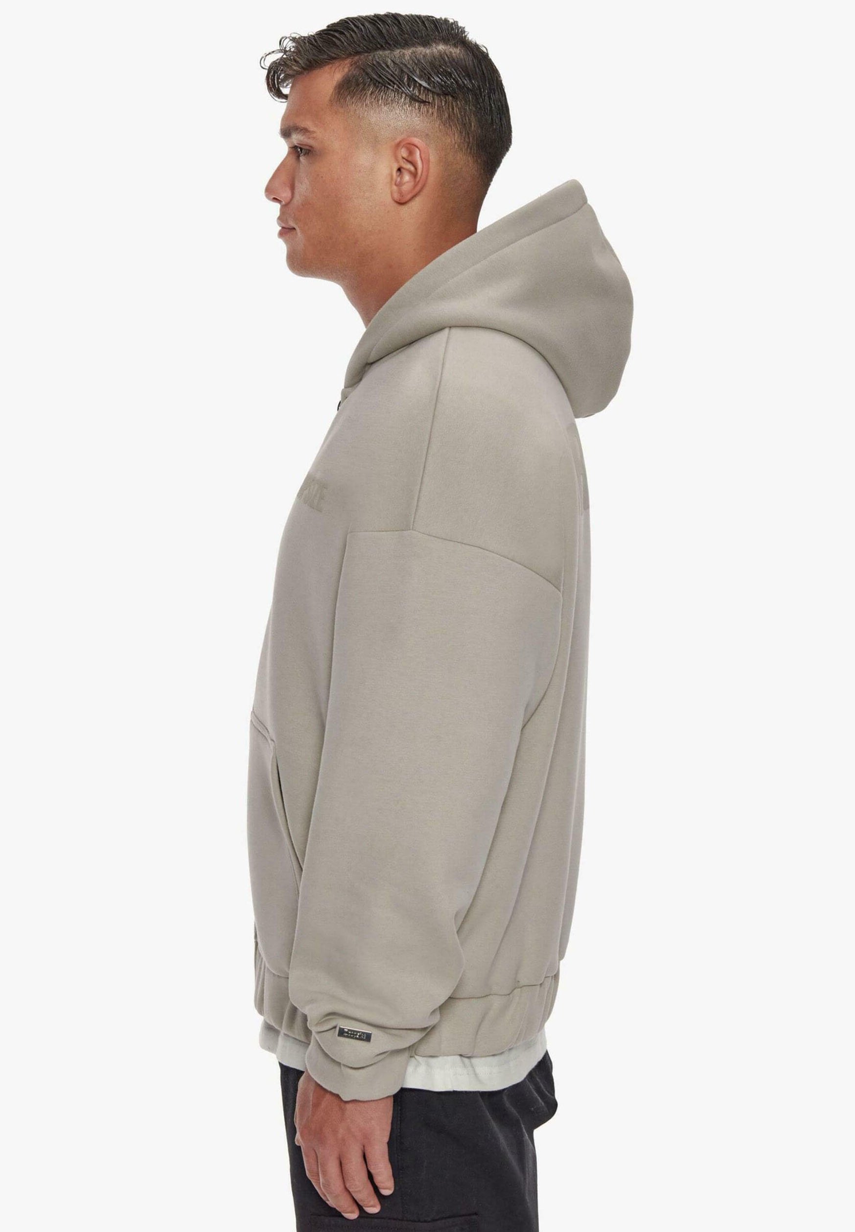 トップス 11ss STONE  ZIP UP SWEAT SHIRT XXL Dropsize HEAVY HD PRINT - Zip-up sweatshirt - stone/beige