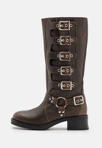 Steve Madden BATTLE - Cowboy és motoros csizmák - brown