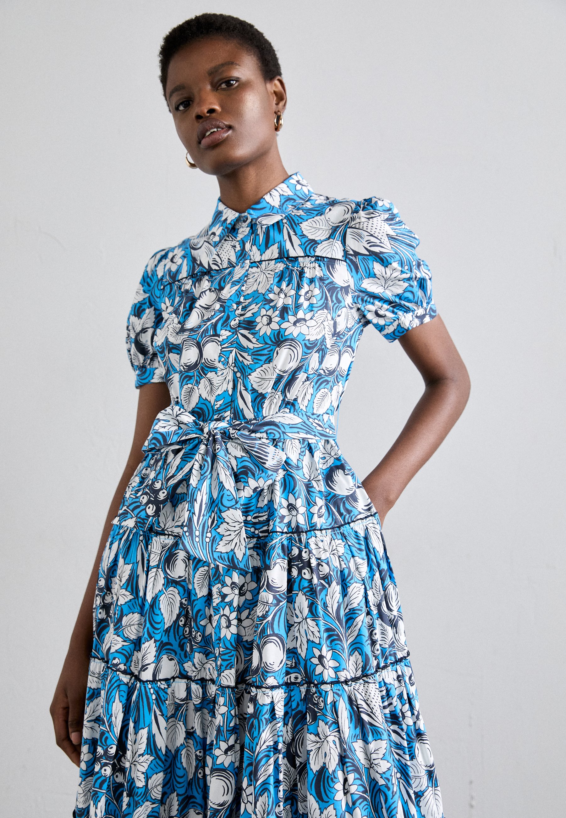【DIANE von FURSTENBERG】マヤ シルク シャツドレス Diane von Furstenberg QUEENA DRESS - Shirt dress - light