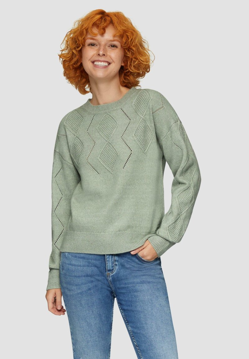 s.Oliver Strickpullover - salbeigrün