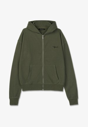 Pegador SIGNAR - Sweatjakke - washed faded olive / black