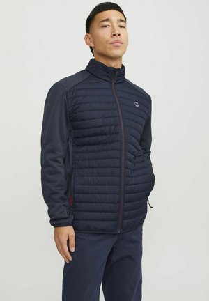 Jack & Jones QUILTED COLLAR - Välikausitakki - navy blazer