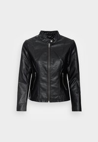 ONLMELISA JACKET - Imitert skinnjakke - black