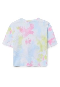 OVS REGULAR FIT WITH STITCH PRINT. - Camiseta estampada - green white