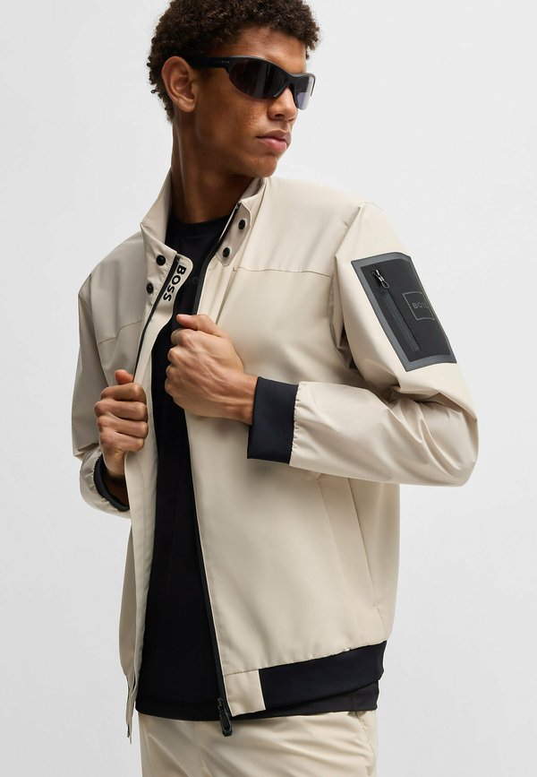 LARZAC - Bomber Jacket - open beige four3