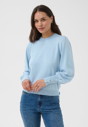 Kaffe, KALIZZA ROUND NECK BUTTONS - Pullover - blue fog