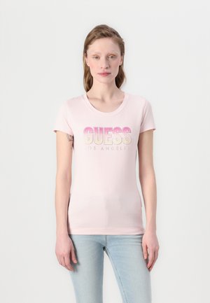 DEGRADE LOGO TEE - T-shirt imprimé - low key pink