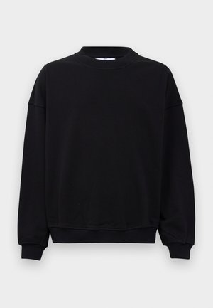 MENS CASH AND CARRY PRINT RELAXED CREW NECK UNISEX - Bluză de molton - black