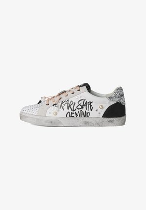 KARL LAGERFELD, SKOOL STATE OF MIND LOW TOP - Sneaker low - white lthr