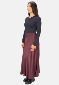 Seasons of April LILLY - Jupe longue - bordeaux