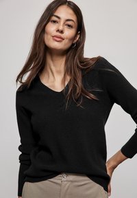 Street One BASIC - Strickpullover - schwarz
