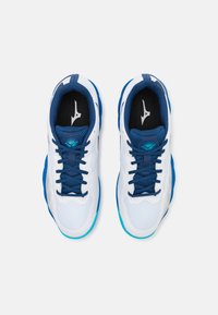 Mizuno WAVE ENFORCE COURT - Teniški copati za različne podlage - white/estate blue/river blue