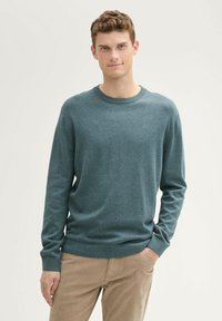 TOM TAILOR Maglione - stormy teal melange