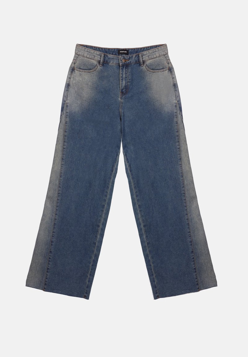 YOURTURN Jeans baggy denim délavé