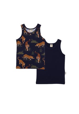 Walkiddy, TIGERS AND LEOPARDS-UNDERSHIRT 2 PACK  - Unterhemd/-shirt - dark blue