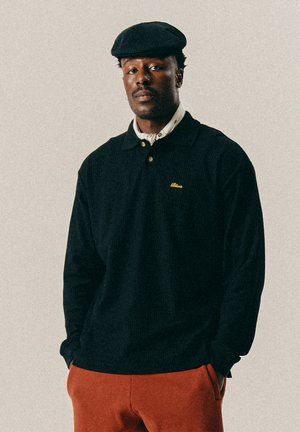 SCRIPT POINTELLE - Longsleeve - black