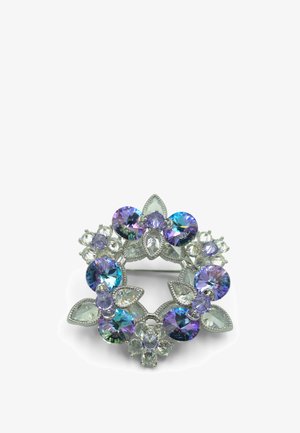 HEBE JEWELS, AURORA BOREALIS WREATH - Spilla - silver-coloured lavendel weiss