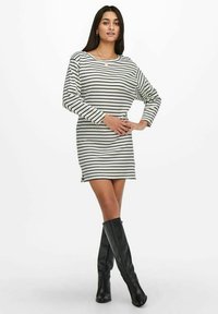 JDY Vestido de malha - antique white