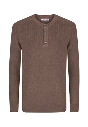 BUTTONED - Maglione - brown