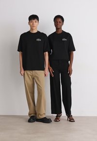 Lacoste CROC UNISEX - T-shirt basic - noir