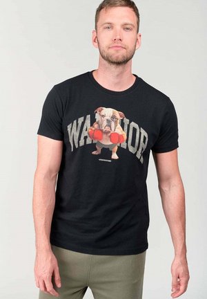 Le Temps Des Cerises WELLS - T-shirt imprimé - noir