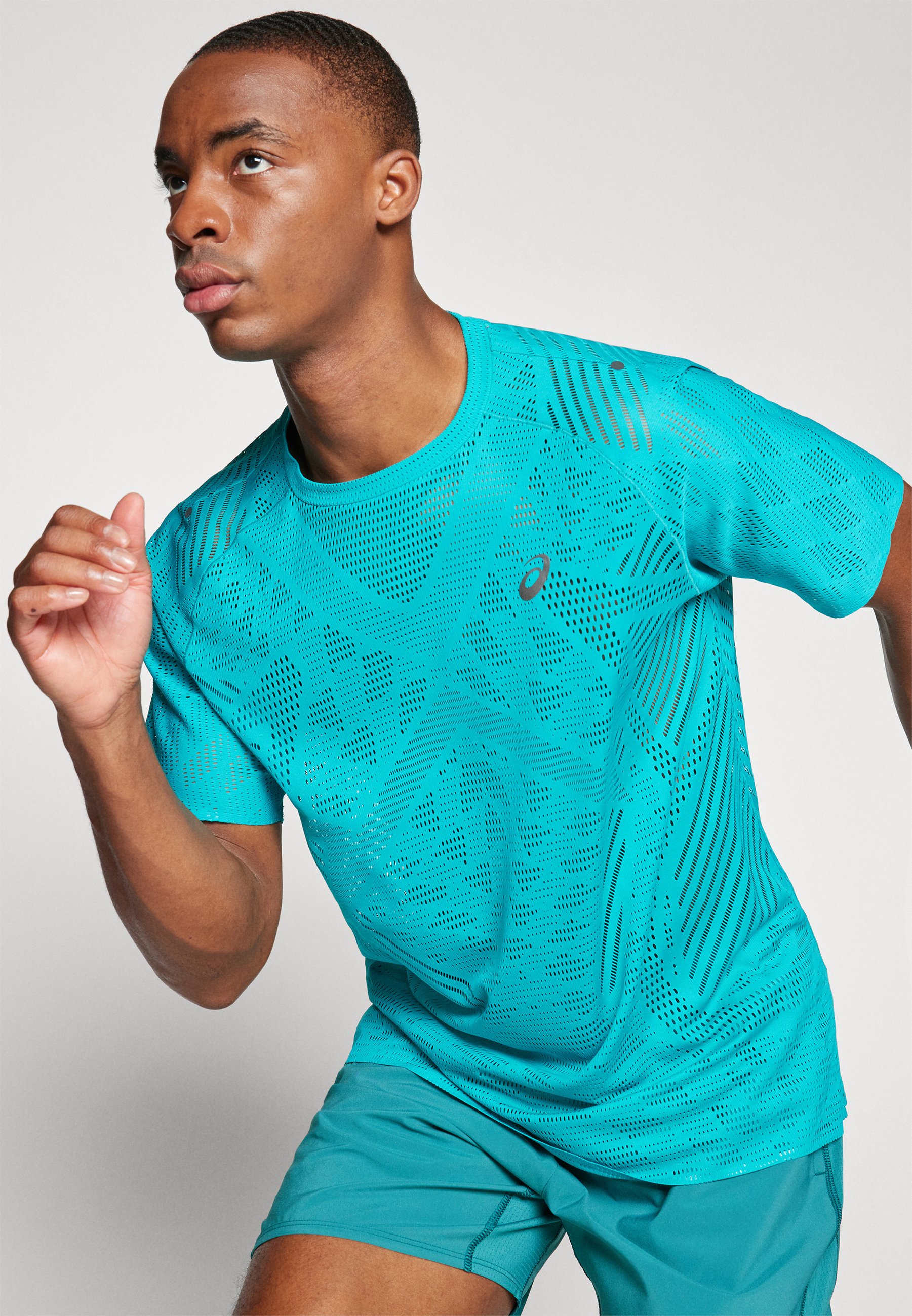 ASICS METARUN - Sports T-shirt - wave teal/mottled teal