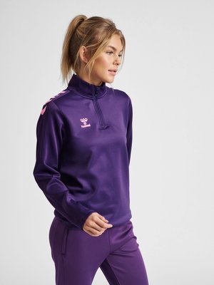 Hummel CORE HALF  - Sweatshirt - acai