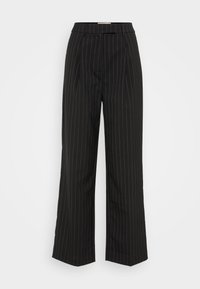 PAULINA HIGH WAIST STRAIGHT PANTS - Kalhoty - black