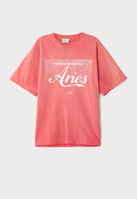 SUNBLEACHED TEE - Tričko s potlačou - red