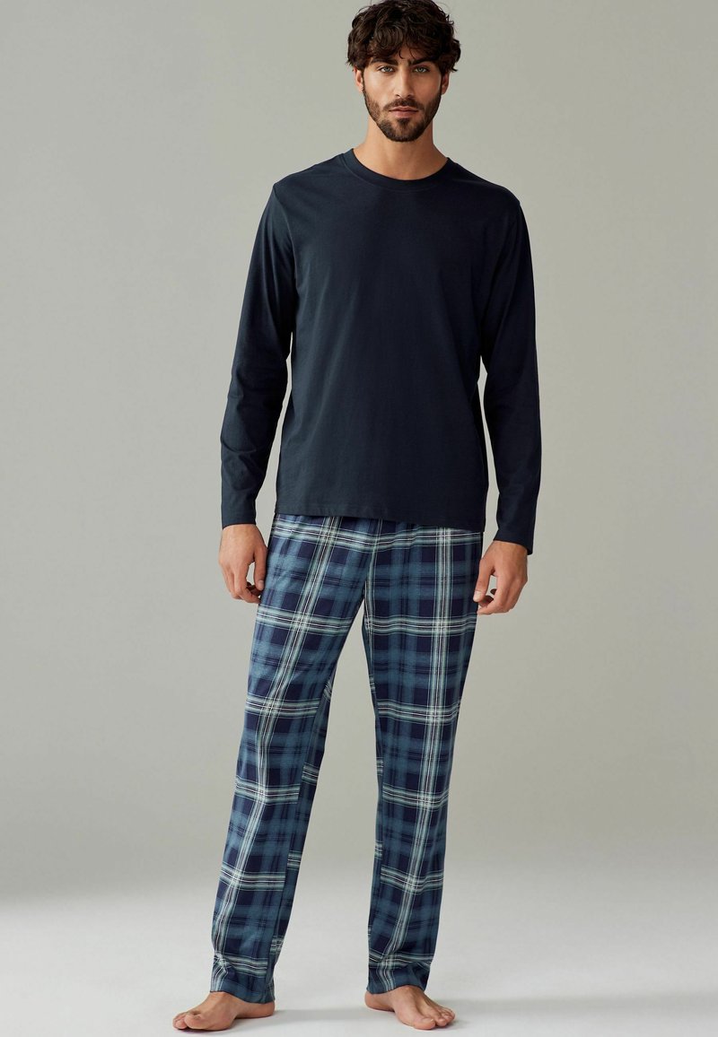 Next REGULAR FIT - SET 2 PACK - Pyžamová súprava - navy blue burgundy check