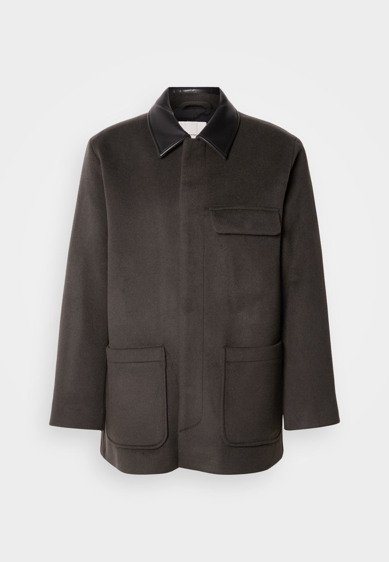 Calvin Klein Halflange jas kaki