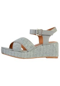 Divine Factory Sandales à plateforme - bleu