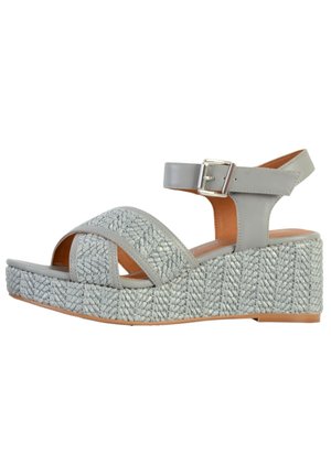 Sandales à plateforme - bleu