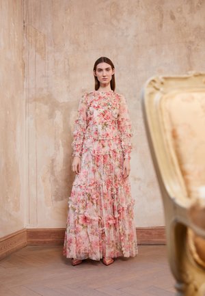 SUMMER SONG DIAMOND RUFFLE GOWN - Occasion wear - moonshine/pink