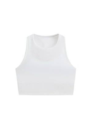 OYSHO, SHEER COMPRESSIVE TANK TOP - Débardeur - white
