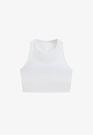 OYSHO, SHEER COMPRESSIVE TANK TOP - Débardeur - white