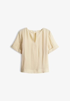 OPUS, BOXY TEXTURE FIT - Bluse - honey butter