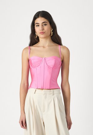 COMPRESSION SHINE CORSET - Linne - sorority pink