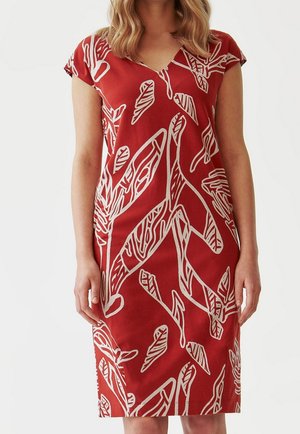 Robe fourreau - orange