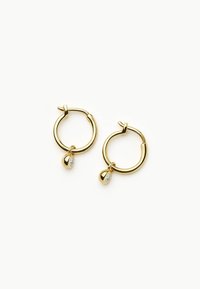 TENNIS CHARM MINI HOOP EARRINGS - Auskari - gold-coloured