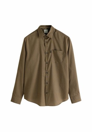 Next EASY IRON PRINTED OXFORD REGULAR FIT - Shirt - black yellow gold