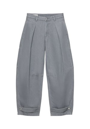 PULL&BEAR, BALLOON FIT CARGO - TROUSERS - Pantalon classique - grey