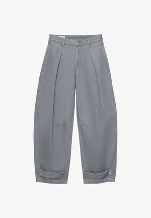 PULL&BEAR, BALLOON FIT CARGO - TROUSERS - Pantalon classique - grey